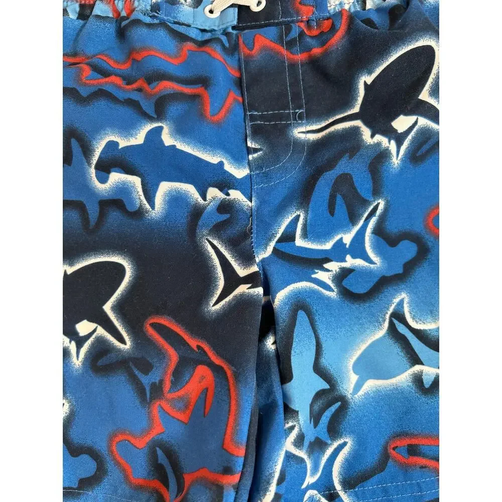 MAKE A SPLASH SWIMWEAR Boy’s Swim Trunks in a Shark Pattern / Size: 18-24 Months